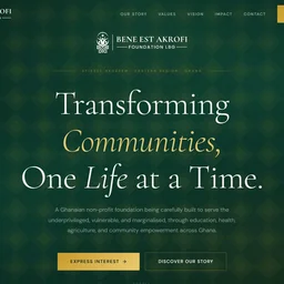 Bene Est Akrofi Foundation website